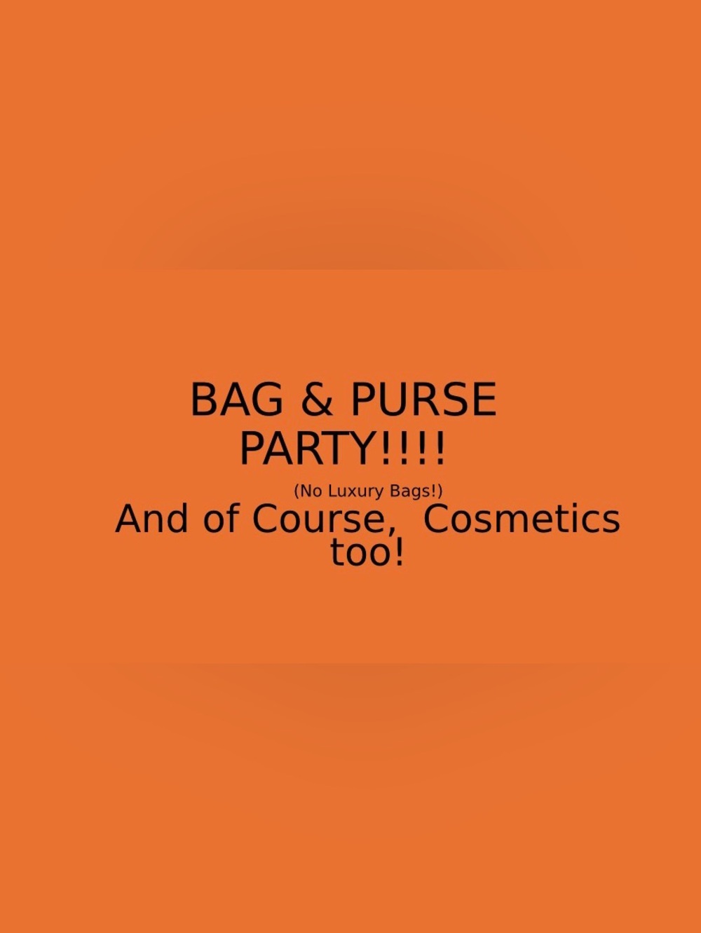 Orange Party Signage - Home Party Supplies